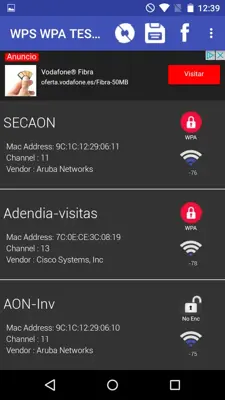 Wps Wpa Tester android App screenshot 7